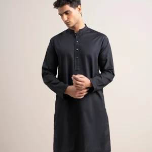 EMBROIDERED COTTON JACQUARD KURTA